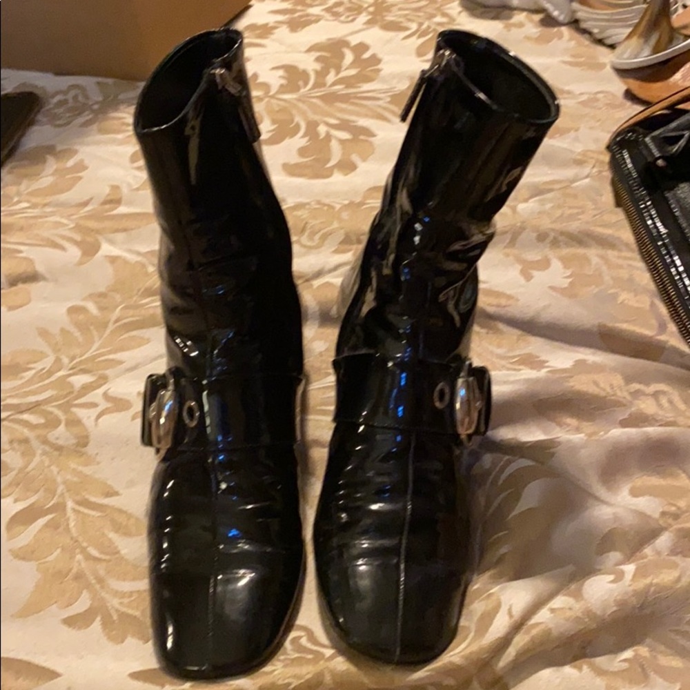 Gucci Black Shiny Boots